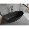 Mexen Bari fristående badkar av konglomerat 165 x 75 cm, svart matt - 57221657570