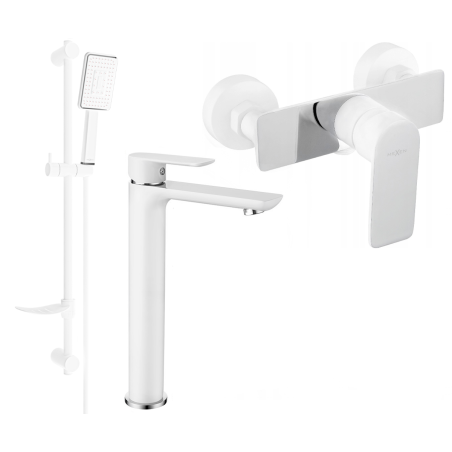 Mexen Alfa DF54 Shower Set, White/Chrome - 745714DF54-02