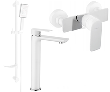 Mexen Alfa DF54 conjunto de duche, branco/cromado - 745714DF54-02