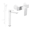 Mexen Alfa Ensemble de douche DF62, blanc/chrome - 745714DF62-02