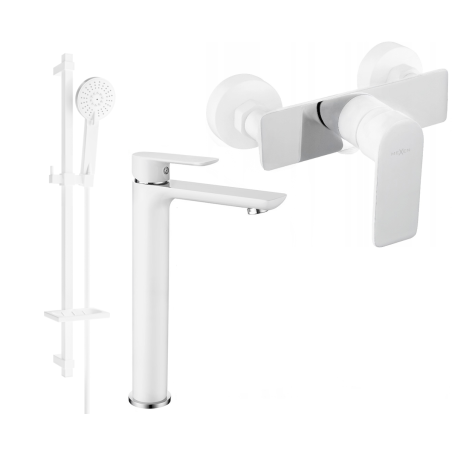 Mexen Alfa DQ40 douche set, wit/chroom - 745714DQ40-02