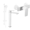Mexen Alfa DQ40 dušikomplekt, valge/kroom - 745714DQ40-02