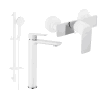 Mexen Alfa DQ40 shower set, white/chrome - 745714DQ40-02
