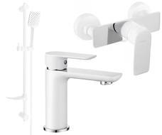 Mexen Alfa DF62 conjunto de duche, branco/cromado - 745704DF62-02