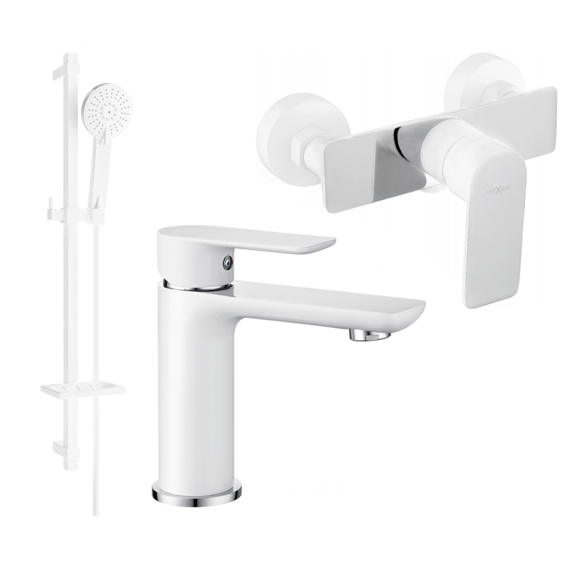 Mexen Alfa DQ40 set doccia, bianco/cromo - 745704DQ40-02