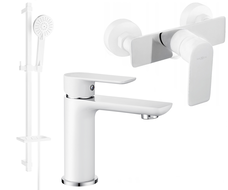 Mexen Alfa DQ40 conjunto de ducha, blanco/cromo - 745704DQ40-02