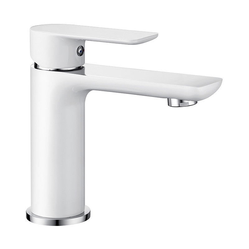 Mexen Alfa grifo de lavabo, blanco/cromo - 745700-02