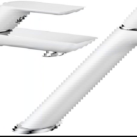 Mexen Alfa torneira de lavatório, branca/cromada - 745700-02