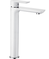 Mexen Alfa grifo alto para lavabo, blanco/cromo - 745710-02