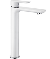 Mexen Alfa high sink faucet, white/chrome - 745710-02