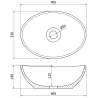 Mexen Elza countertop washbasin 40 x 33 cm, copper - 21014051