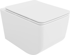 Mexen Vera rimless toilet bowl with slim soft-close seat, duroplast, white - 30164000
