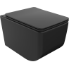 Mexen Vera cuvette WC sans rebord avec abattant à descente lente slim, duroplast, noir mat - 30164070
