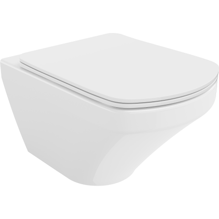 Mexen Vito inodoro sin reborde con tapa de cierre suave slim, duroplast, blanco brillo - 30174000
