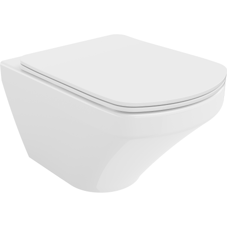 Mexen Vito WC-Schüssel Rimless mit Soft-Close-Slim-Sitz, Duroplast, weiß glänzend - 30174000