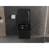 Mexen Vera Rimless WC bowl with slim soft-close seat, duroplast, matte black - 30164070