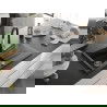 Mexen Cesar einteiliger Granitspülbecken mit Abtropffläche und Küchenarmatur Savita, schwarz/silber metallic - 6514-73-672601-7?