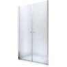 Mexen Texas puerta de ducha abatible 80 cm, transparente, cromo - 880-080-000-01-00