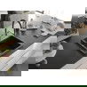 Mexen Pedro granieten spoelbak met 1 kamer 560 x 460 mm, zwart/zilver metallic, chromen sifon - 6508561000-73