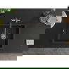 Mexen Pedro évier en granit 1 bac 560 x 460 mm, noir/doré métallisé, siphon chromé - 6508561000-75