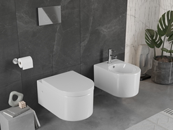 Mexen Sofia WC con sedile a chiusura rallentata, duro, bianco lucido - 30798000