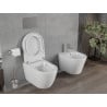 Mexen Rico rimless WC-skål med hårt, långsamt stängande lock, vit glans - 30478000