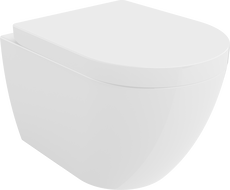 Mexen Lena wc-kom met rimloze bril met softclose, hard, wit glanzend - 30298000