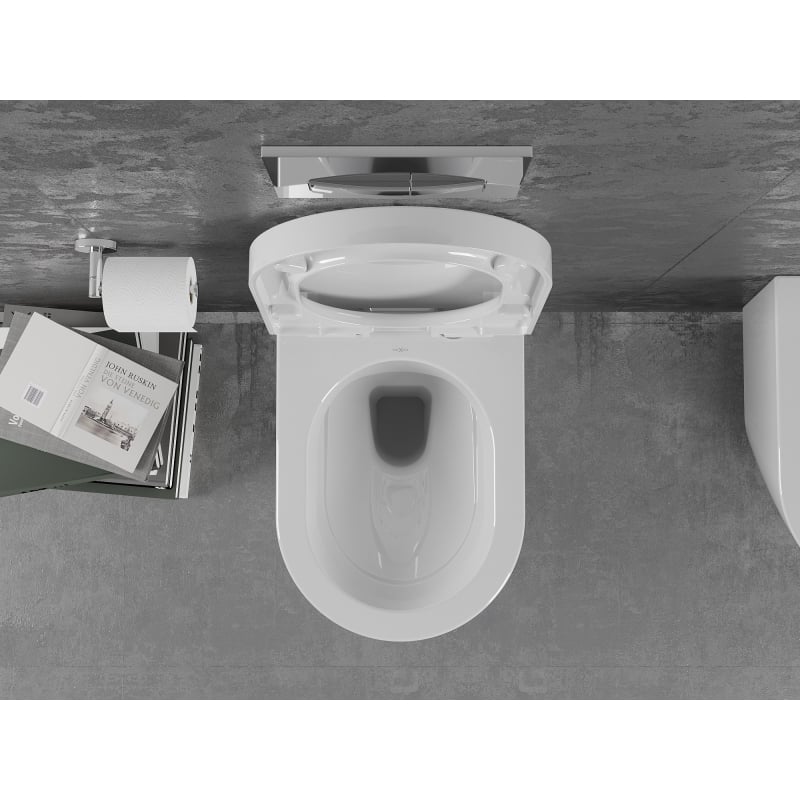Mexen Lena WC školjka s tvrdim sporospuštajućim poklopcem, bijela sjaj - 30298000