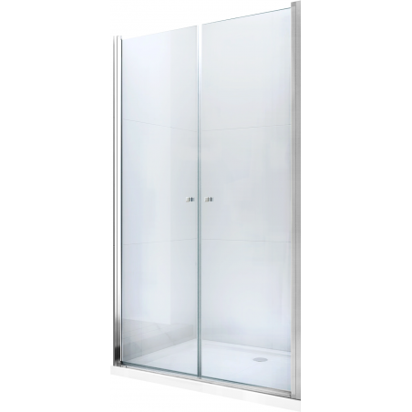 Mexen Texas scharnierende douchedeur 100 cm, transparant, chroom - 880-100-000-01-00