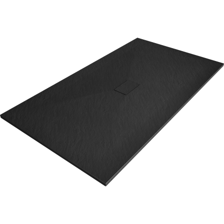 Mexen Hugo ορθογώνιος δίσκος ντους SMC 180 x 100 cm, μαύρος - 42701018