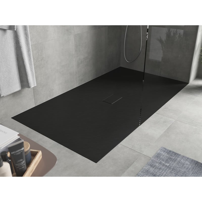 Mexen Hugo rectangular SMC shower tray 180 x 100 cm, black - 42701018