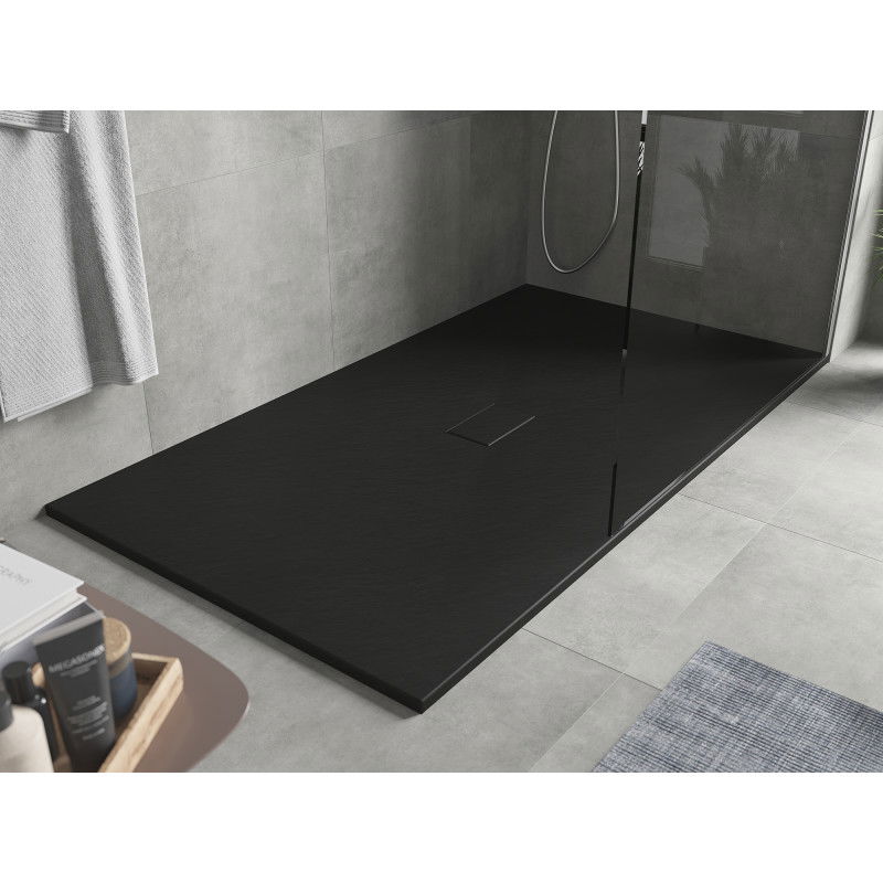 Mexen Hugo plato de ducha rectangular SMC 180 x 100 cm, negro - 42701018