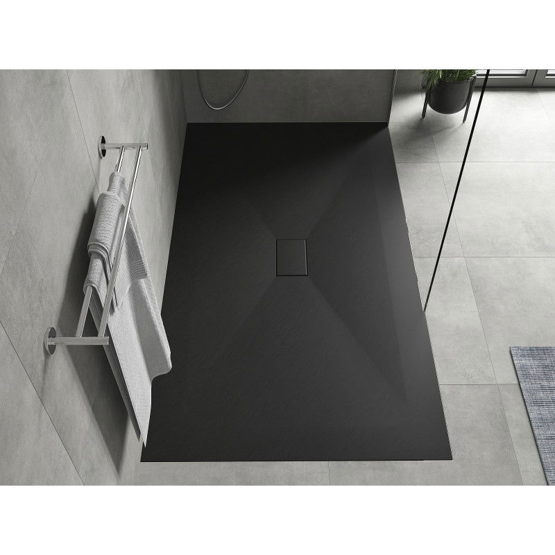 Mexen Hugo receveur de douche rectangulaire SMC 160 x 100 cm, noir - 42701016