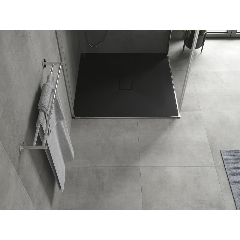 Mexen Hugo brodzik kwadratowy SMC 100 x 100 cm, czarny - 42701010