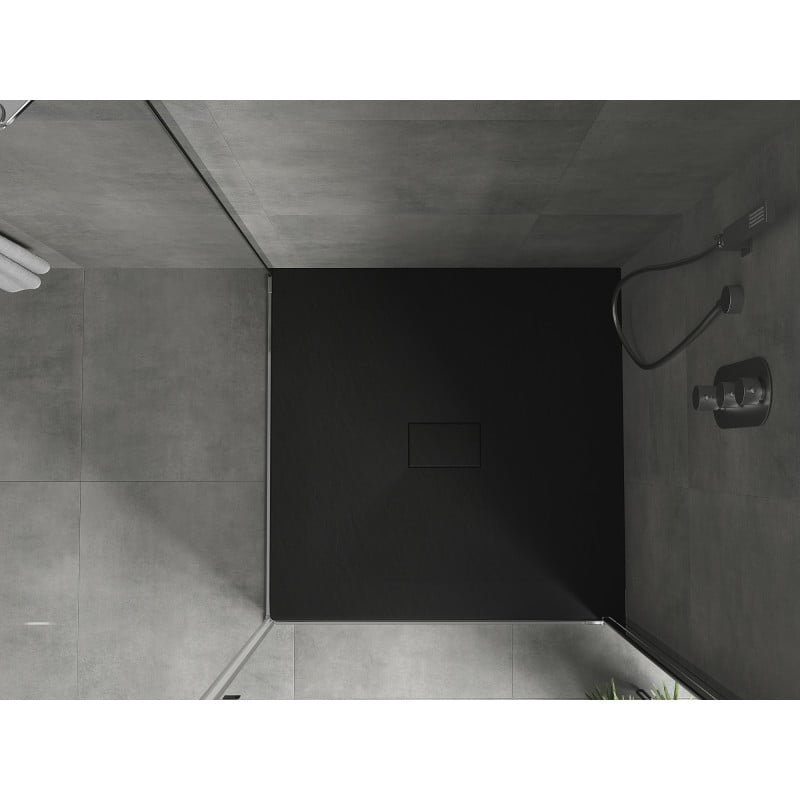 Mexen Hugo brodzik kwadratowy SMC 100 x 100 cm, czarny - 42701010