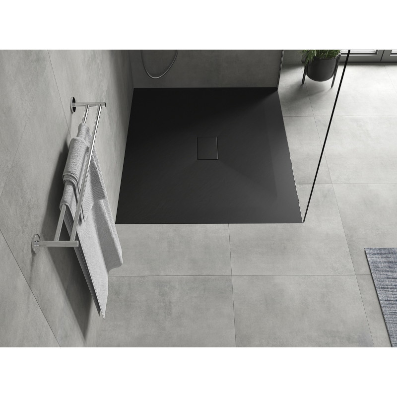 Mexen Hugo ristkülikukujuline SMC dušialus 140 x 100 cm, must - 42701014
