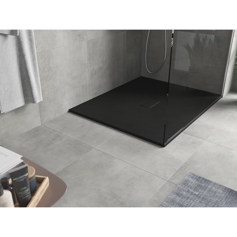 Mexen Hugo rectangular SMC shower tray 130 x 100 cm, black - 42701013