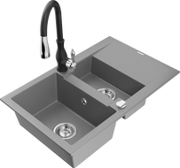 Mexen Gaspar Granitspléck mat 1,5 Quadrauwen a Kichenkran Savita, gro - 6507-71-672601-70