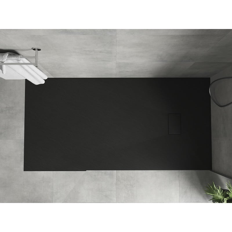 Mexen Hugo rechteckige Duschwanne SMC 180 x 80 cm, schwarz - 42708018