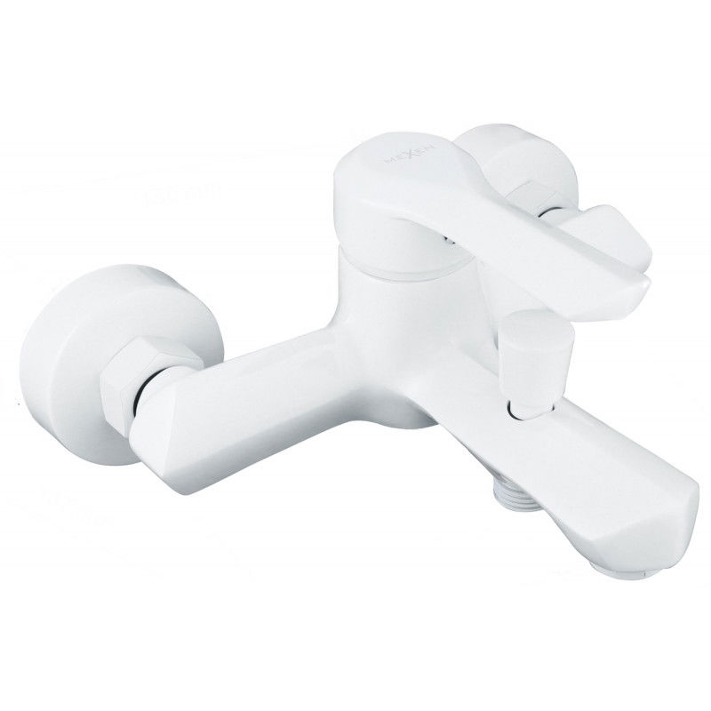 Mexen Sabre badkarsblandare, vit - 72130-20