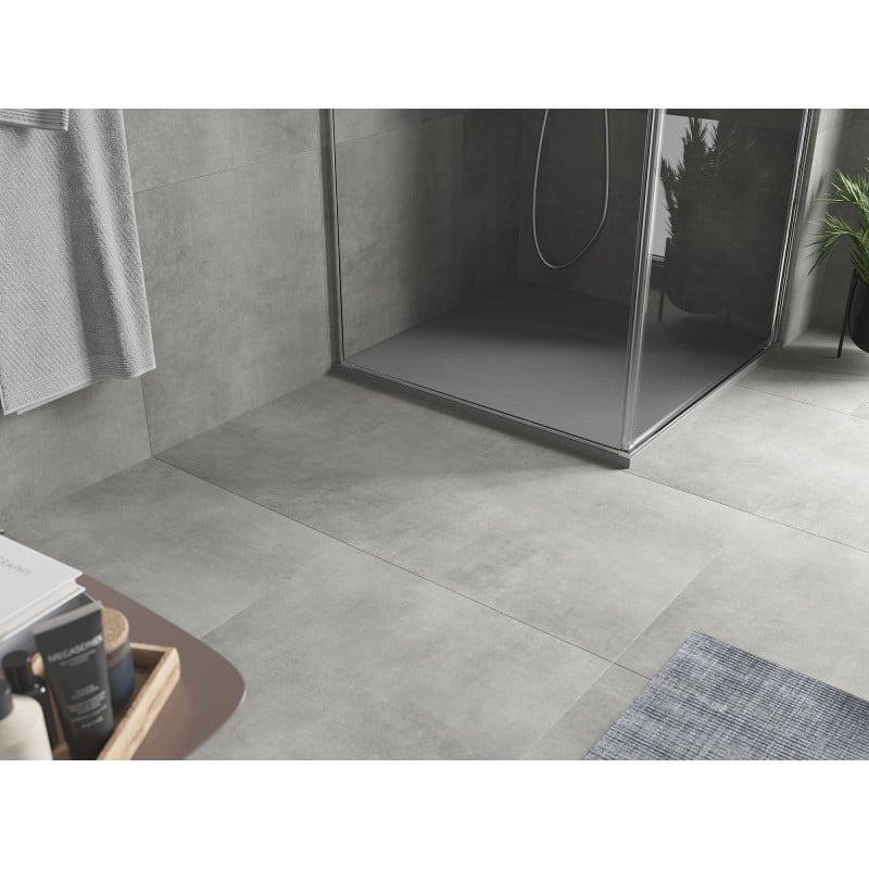 Mexen Hugo square shower tray SMC 90 x 90 cm, grey - 42619090