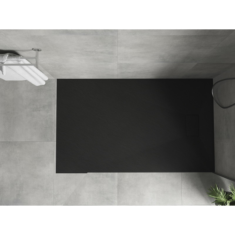 Mexen Hugo ristkülikukujuline SMC dušialus 140 x 90 cm, must - 42709014