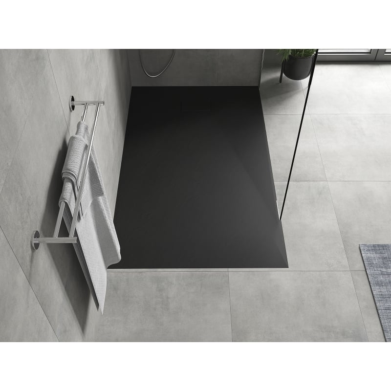 Mexen Hugo rectangular SMC shower tray 160 x 80 cm, black - 42708016