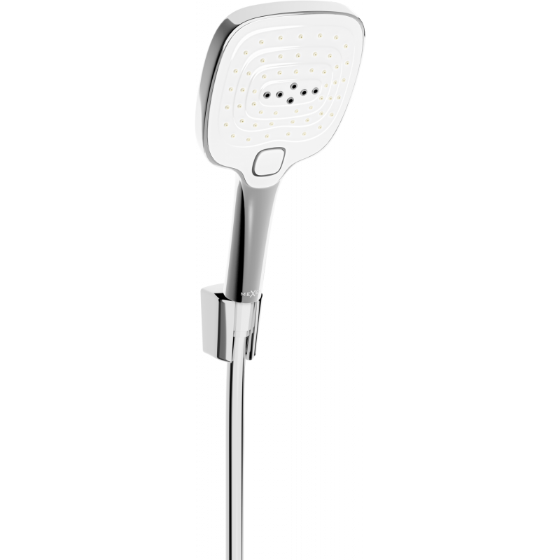 Mexen R-17 punktduschset, krom/vit - 785175052-02