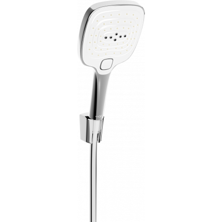 Mexen R-17 vaste doucheset, chroom/wit - 785175052-02