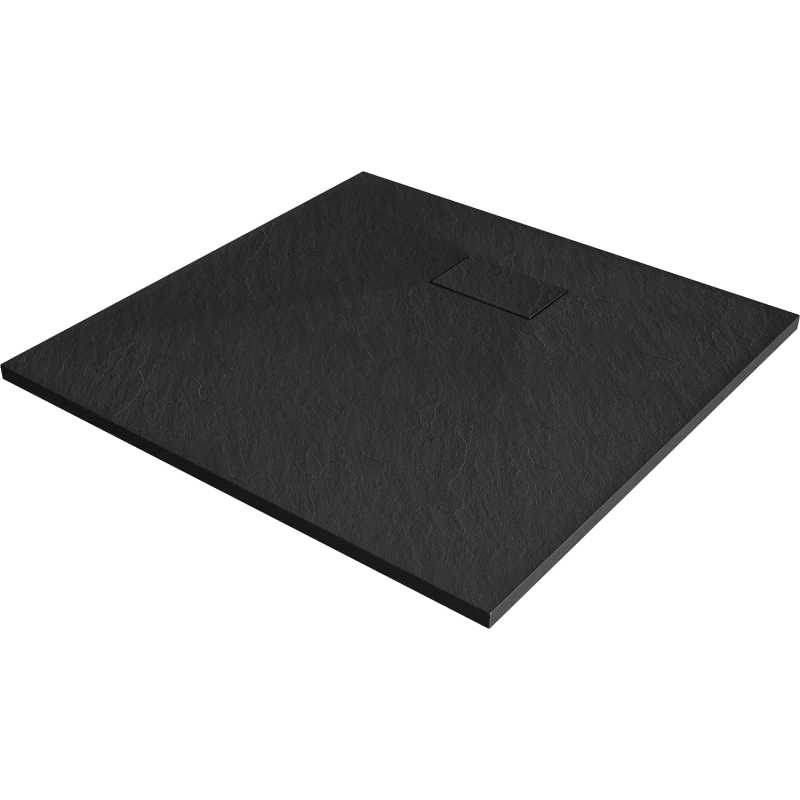 Mexen Hugo quadratesche Duschbroch SMC 70 x 70 cm, schwaarz - 42707070