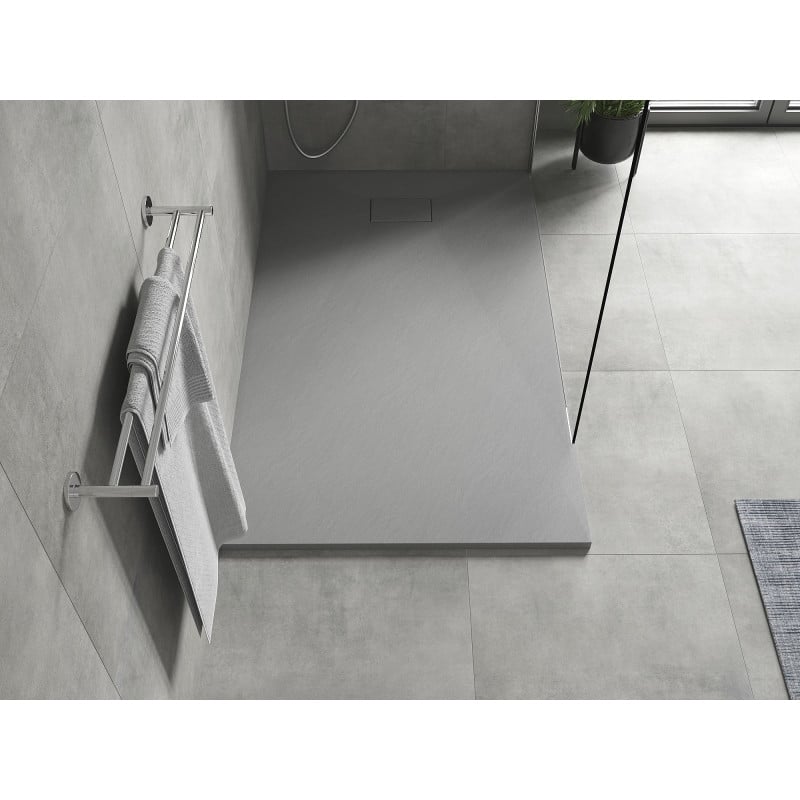 Mexen Hugo rectangular SMC shower tray 140 x 90 cm, grey - 42619014