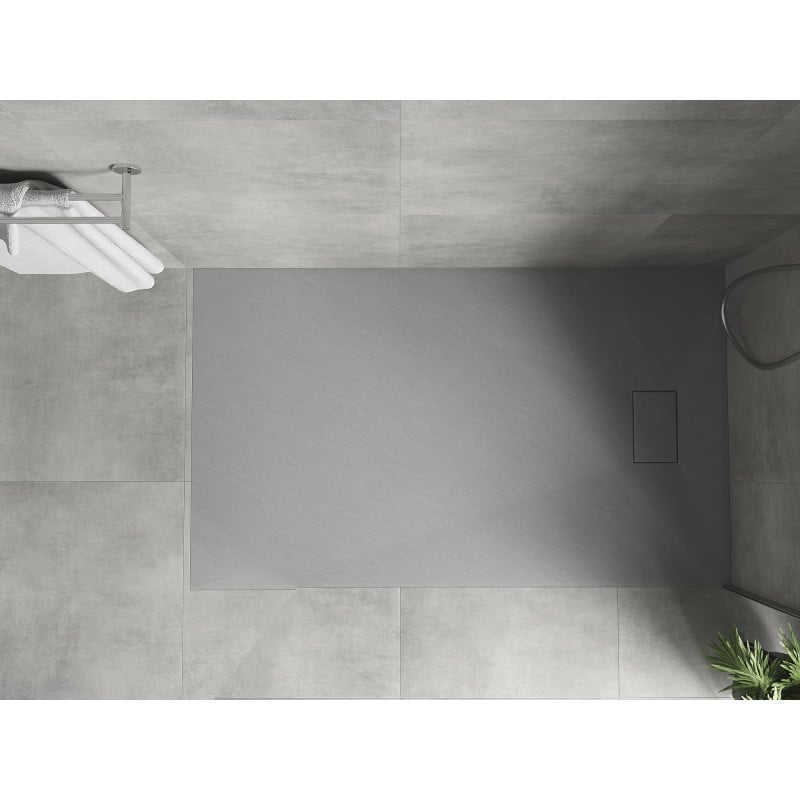 Mexen Hugo receveur de douche rectangulaire SMC 140 x 80 cm, gris - 42618014