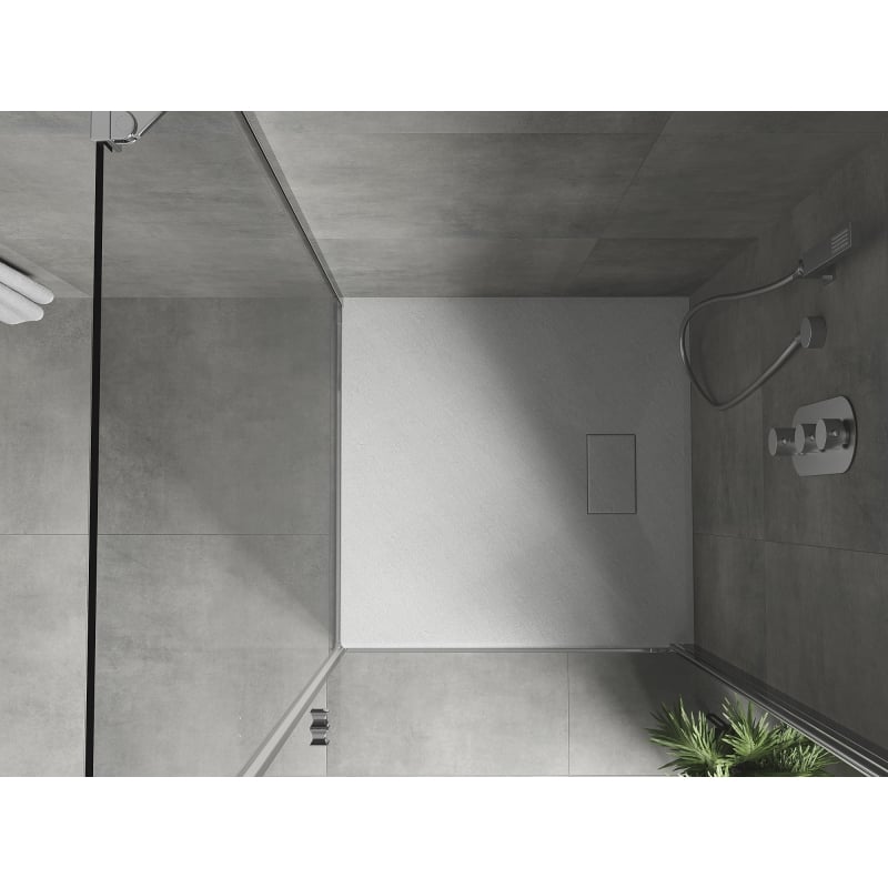 Mexen Hugo square SMC shower tray 90 x 90 cm, white - 42109090