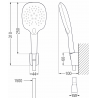 Mexen R-22 punktuelles Duschset, Chrom - 785225052-00